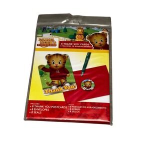 Daniel Tiger‎ 8 Thank You Cards Envelopes Seals Party Supplies Stationery